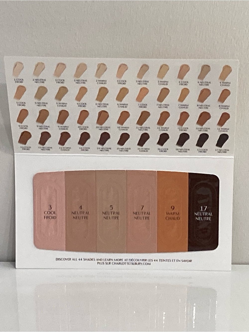 5/$25 Charlotte Tilbury Airbrush Flawless Foundation Sampler- 6 Shades - Picture 2 of 2